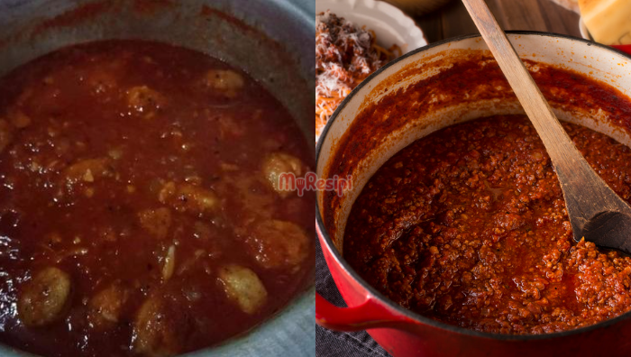 tip masak kuah bolognese