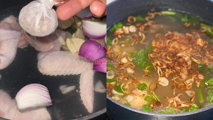 sup ayam tumis darat
