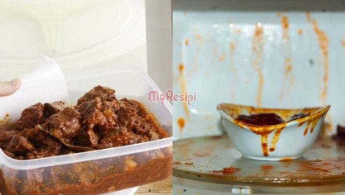 panaskan makanan dalam microwave