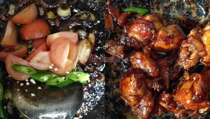 ayam masak kicap berkuah