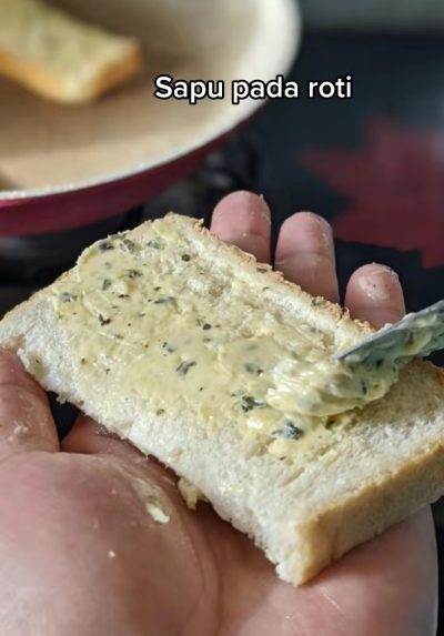 resepi cheesy garlic bread