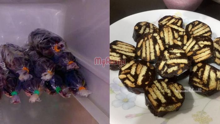 cara buat kek batik