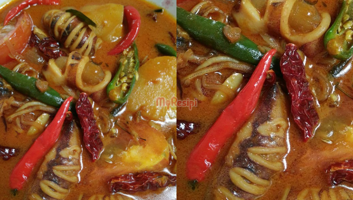 kari sotong tumis darat