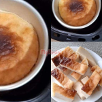 Kuih Bengkang Tepung Beras Sukat Guna Cawan, Bakar Dalam Air Fryer Je