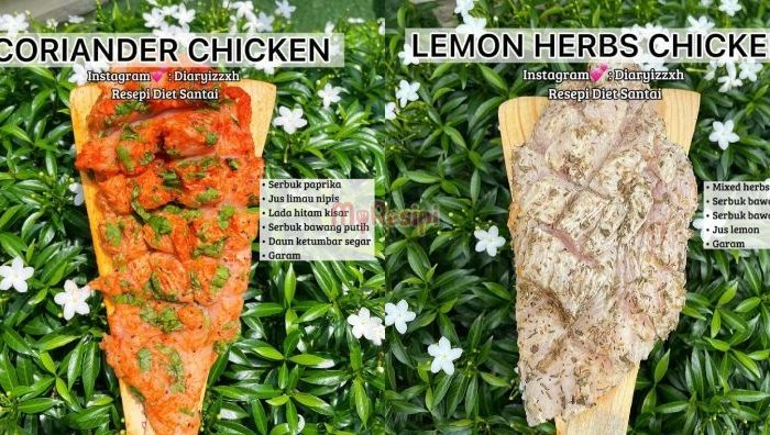 resepi ayam diet