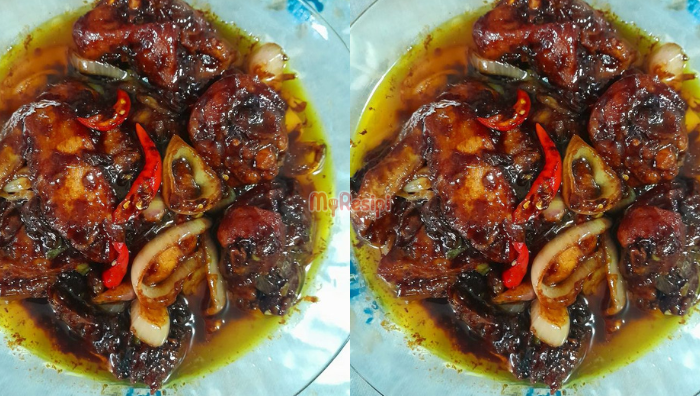 ayam masak kicap bersos