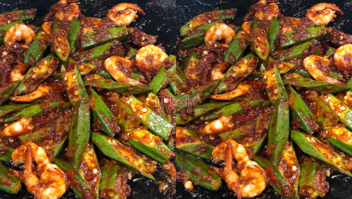 bendi udang goreng belacan