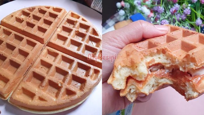 cara buat waffle