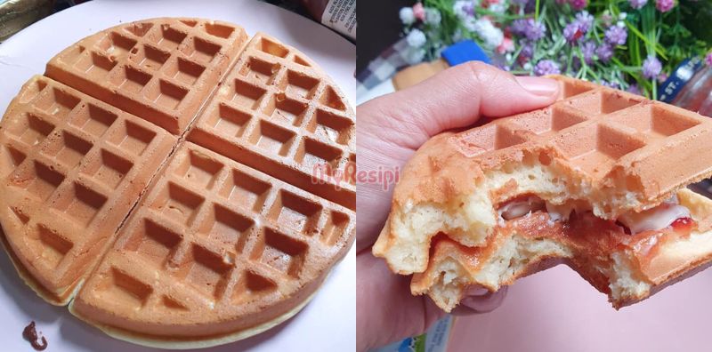 cara buat waffle