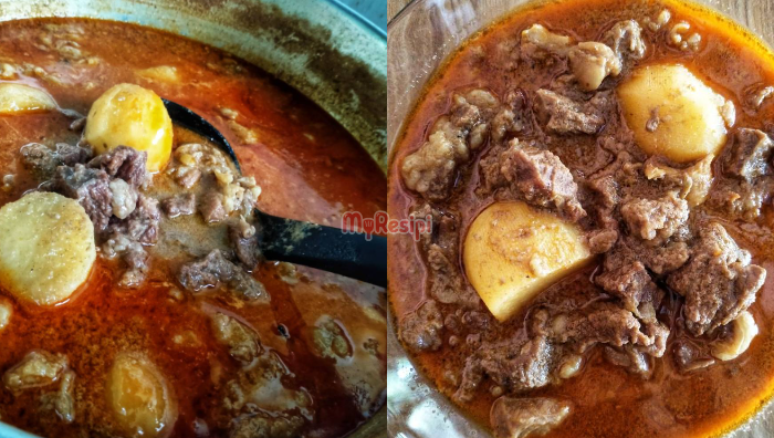 gulai daging kawah