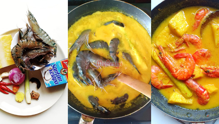 masak lemak udang nenas