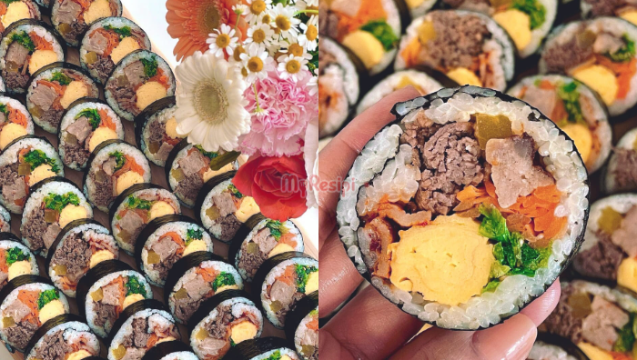 kimbap daging