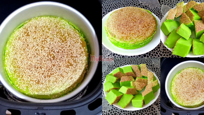 kuih bingka pandan