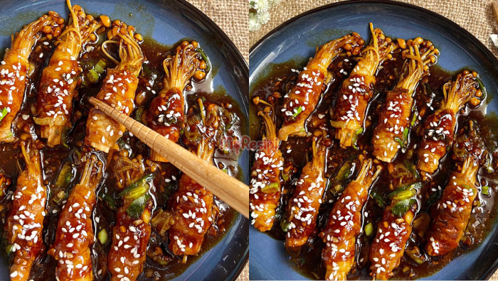 daging enoki roll