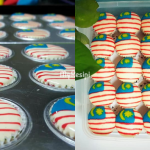 Apam Polkadot Corak Bendera Malaysia, Gebu & Comel Kejadiannya!