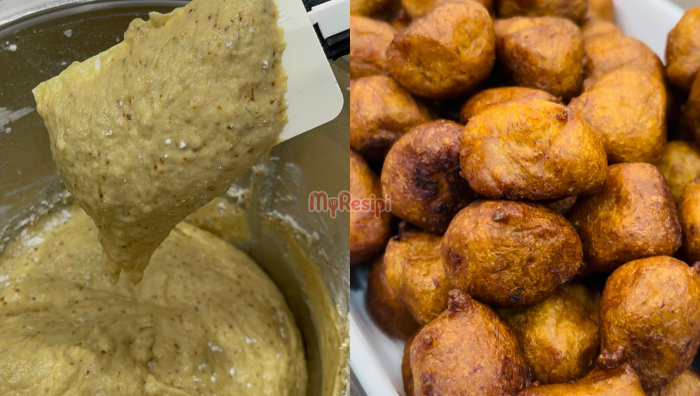 cekodok pisang anti leper