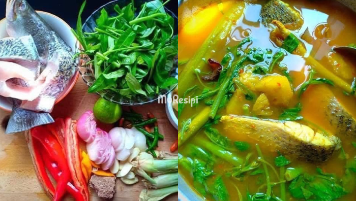 ikan siakap masak kesom