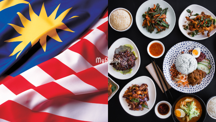 makanan ikut warna bendera