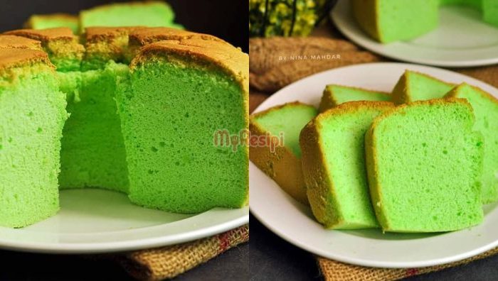 resepi kek chiffon pandan