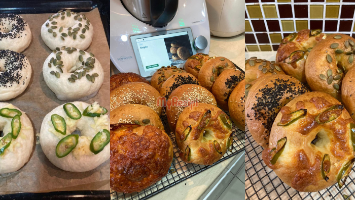 resepi bagel
