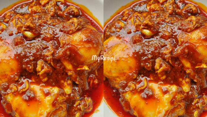 sambal telur pecah