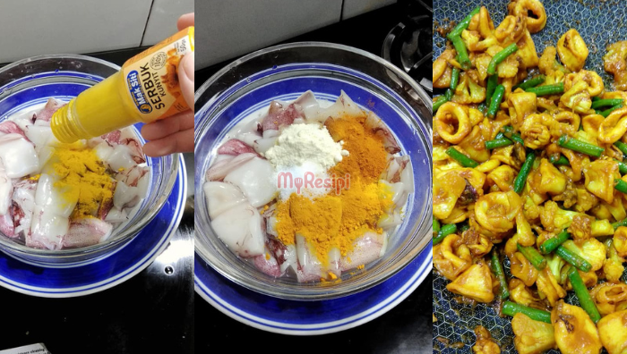 sotong goreng kunyit berempah