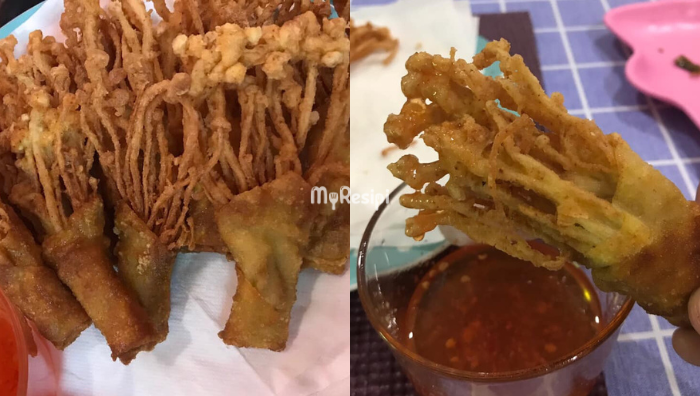 wantan cendawan enoki