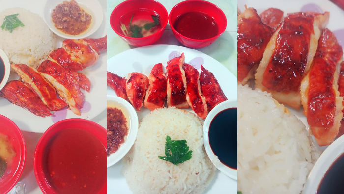 nasi ayam hainan ayam bakar