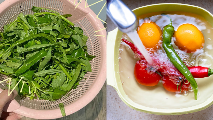 teknik betul bersihkan sayur