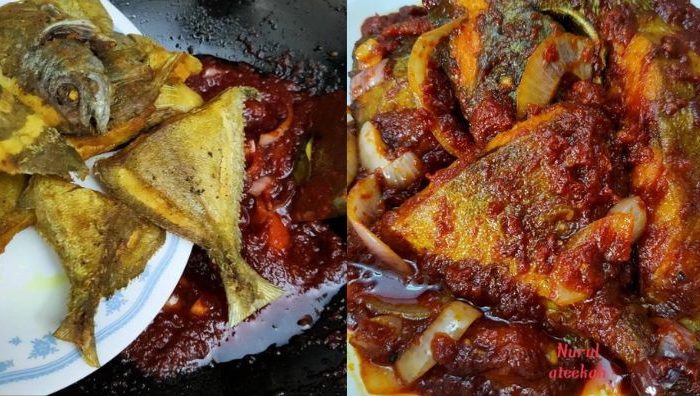 ikan bawal masak sambal