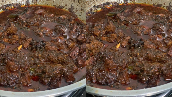 rendang daging cara india