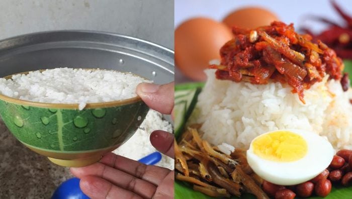 sukatan nasi lemak
