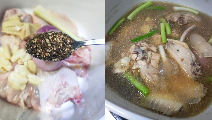 sup ayam lada hitam