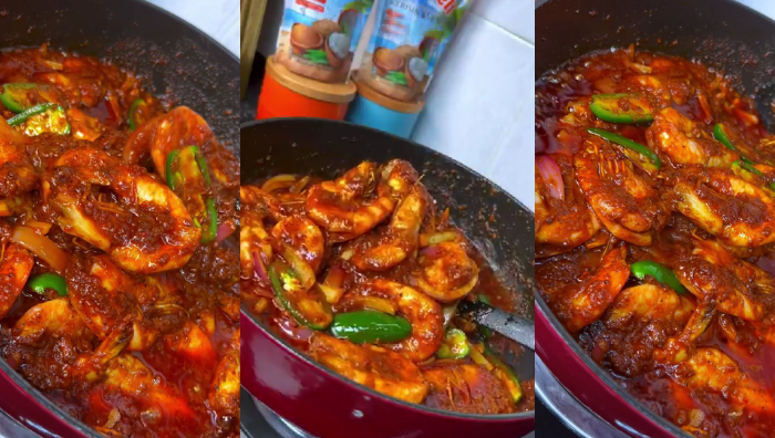 udang masak sambal kerisik