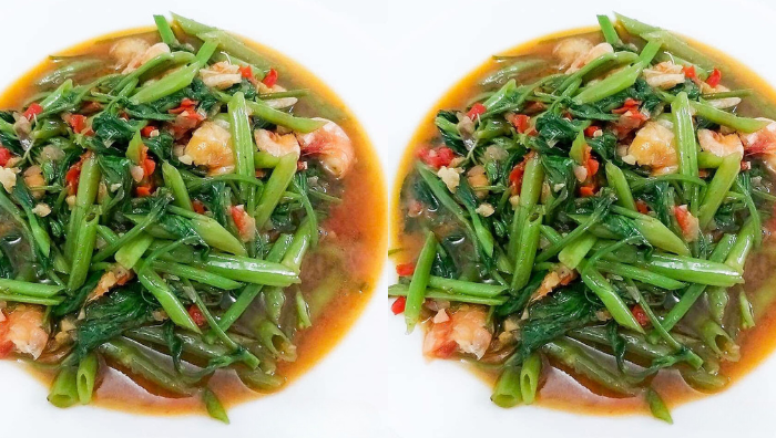 kangkung goreng belacan