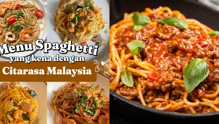 menu spaghetti