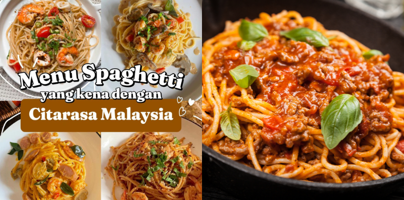 menu spaghetti