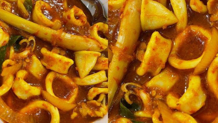 resepi sotong masak serai