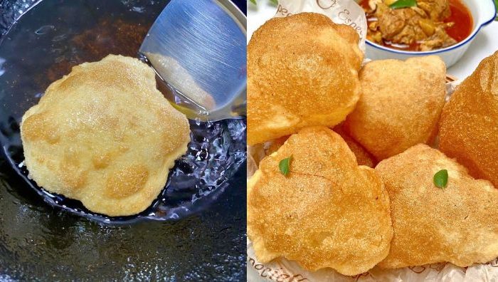 roti puri tanpa yis