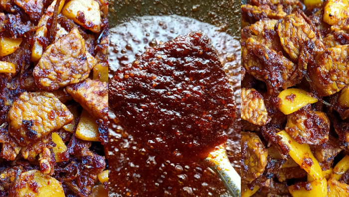 sambal tempe basah