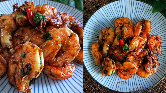 udang goreng kering style kantonis