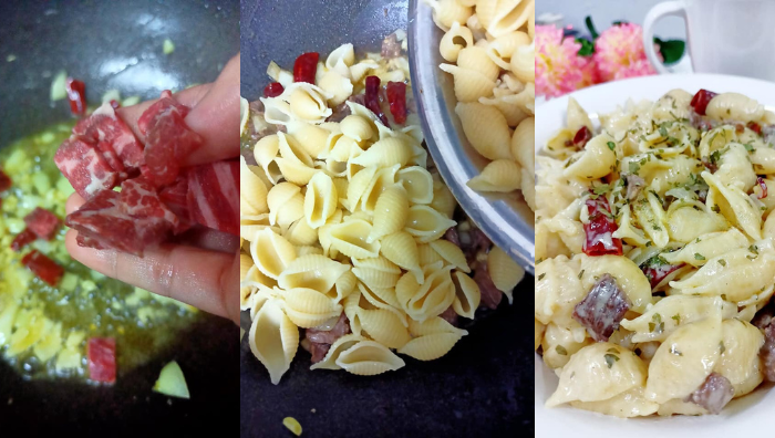 pasta goreng keju