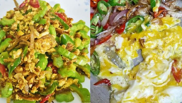 peria goreng telur