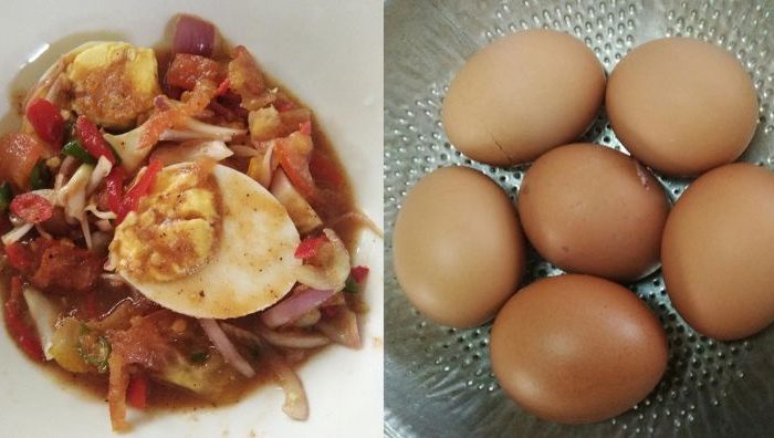 telur rebus air asam