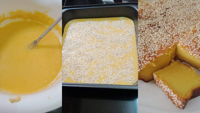 kuih bingka labu
