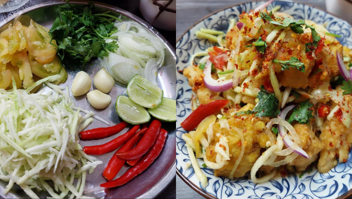 somtam ayam goreng
