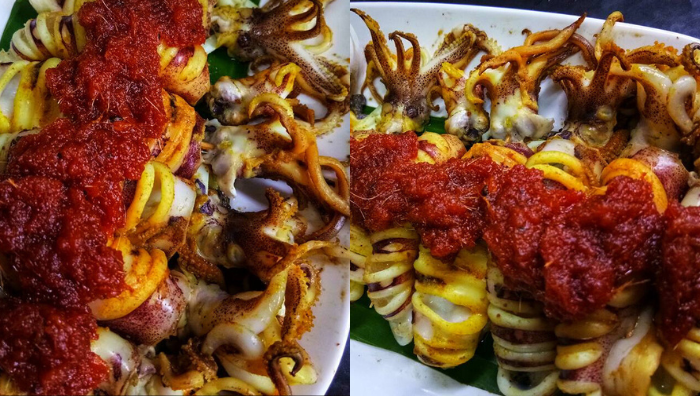 sotong bakar bersambal
