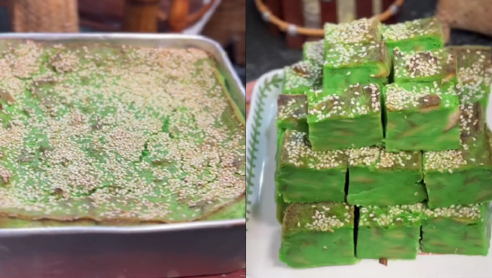 bingka roti pandan