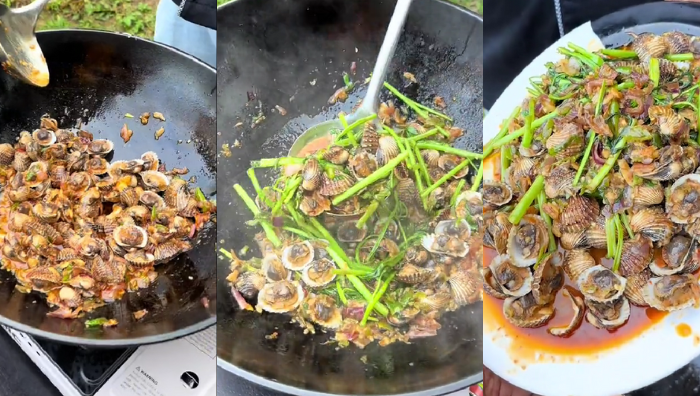 kerang masak cencaluk