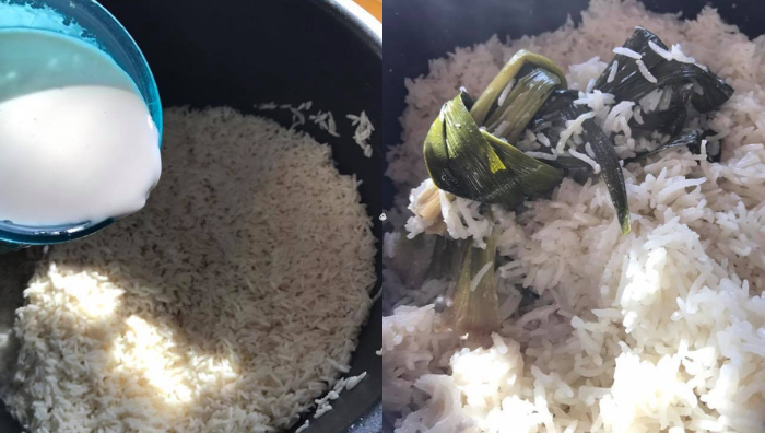masak nasi lemak guna